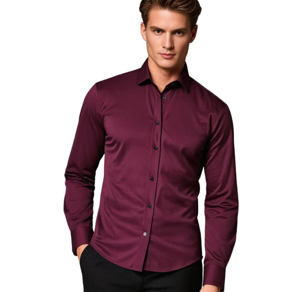 Chemise extensible pour homme business et décontractée