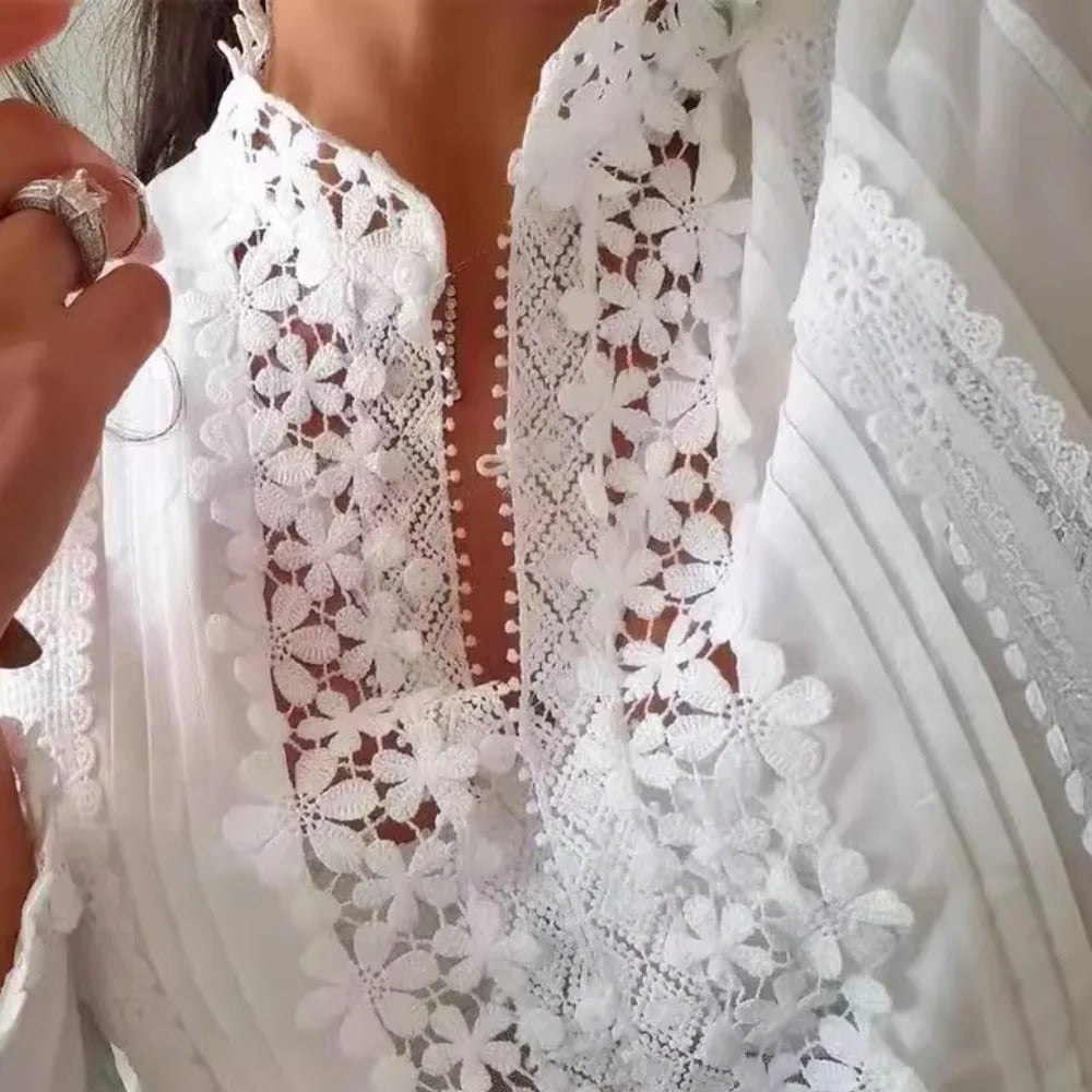Blouse élégante pour femme à motifs floraux