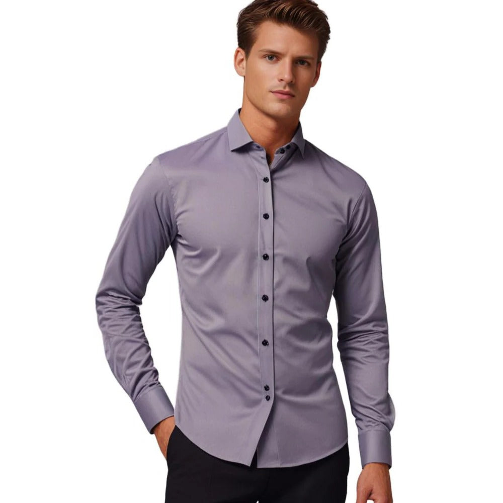 Chemise extensible pour homme business et décontractée