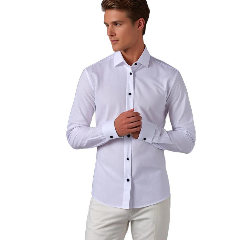 Chemise extensible pour homme business et décontractée