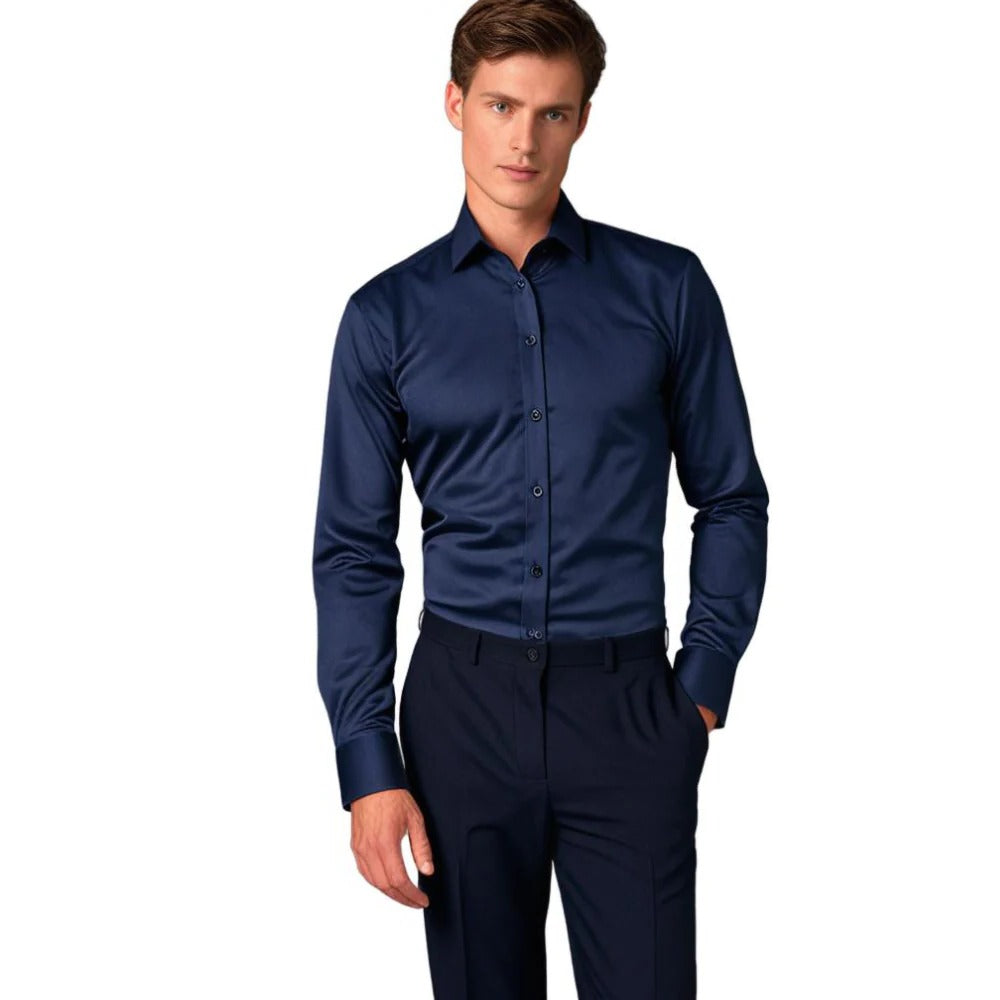 Chemise extensible pour homme business et décontractée