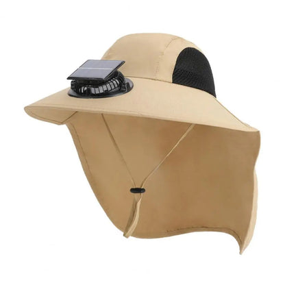 Chapeau Visière Ventilé à Charge Solaire