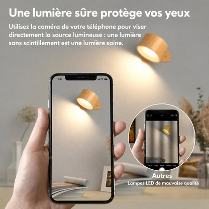 Lampe Murale Rechargeable Rotative 360°