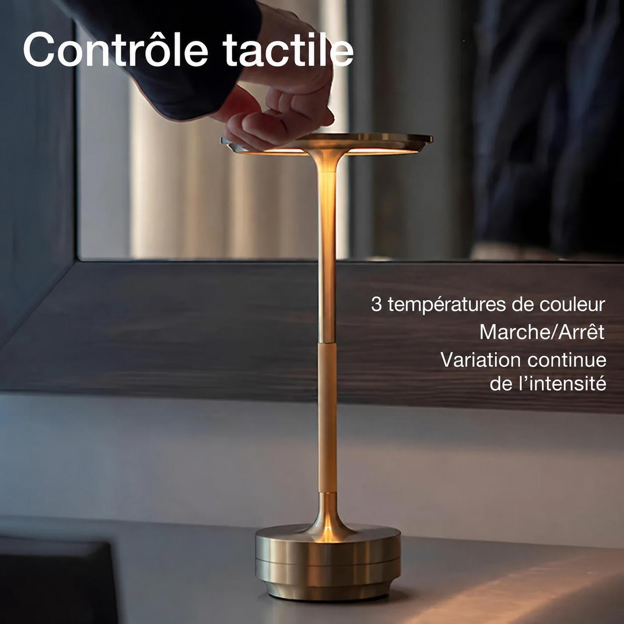 Lampe de Table Sans Fil à Contrôle Tactile