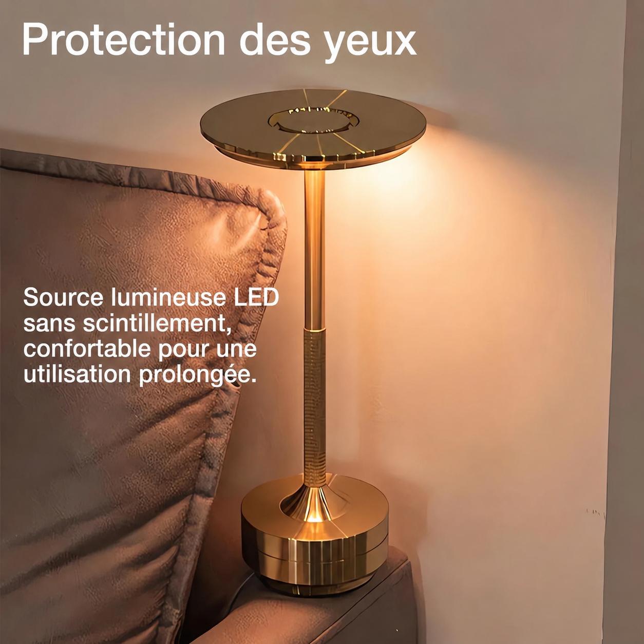 Lampe de Table Sans Fil à Contrôle Tactile