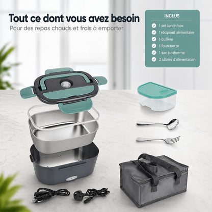 Boîte à lunch électrique chauffante