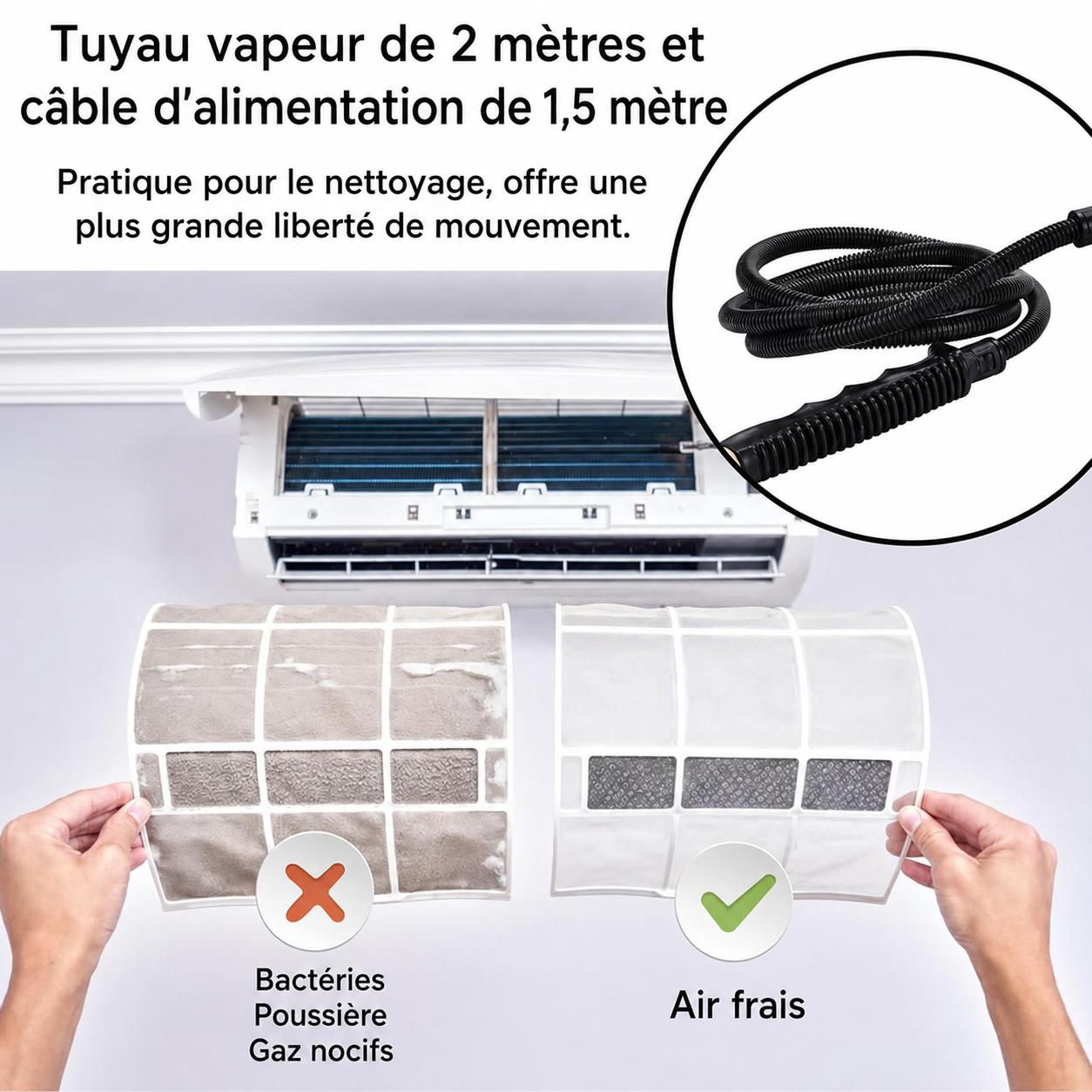 Nettoyeur Vapeur Haute Pression 2500W