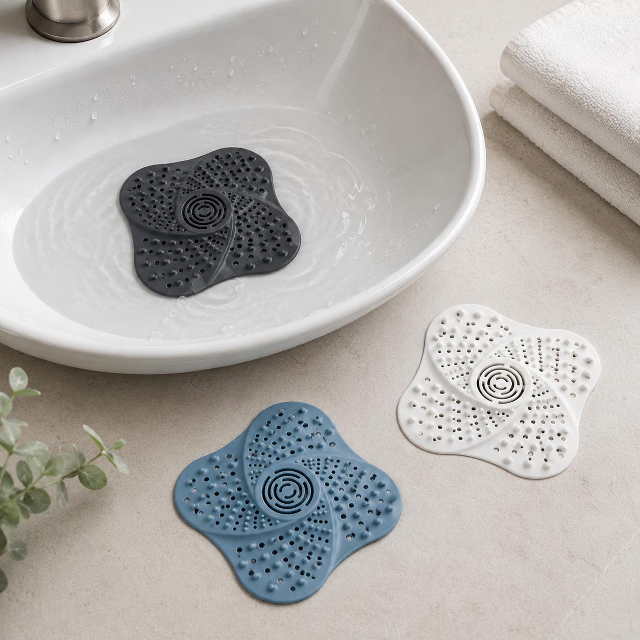 Attrape-Cheveux Spirale pour Douche