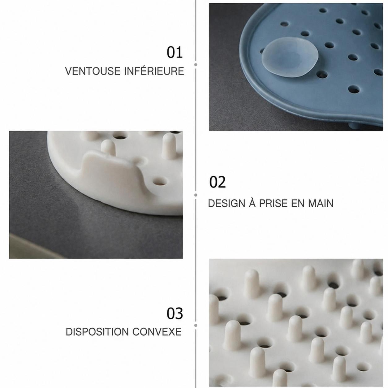 Attrape-Cheveux Spirale pour Douche