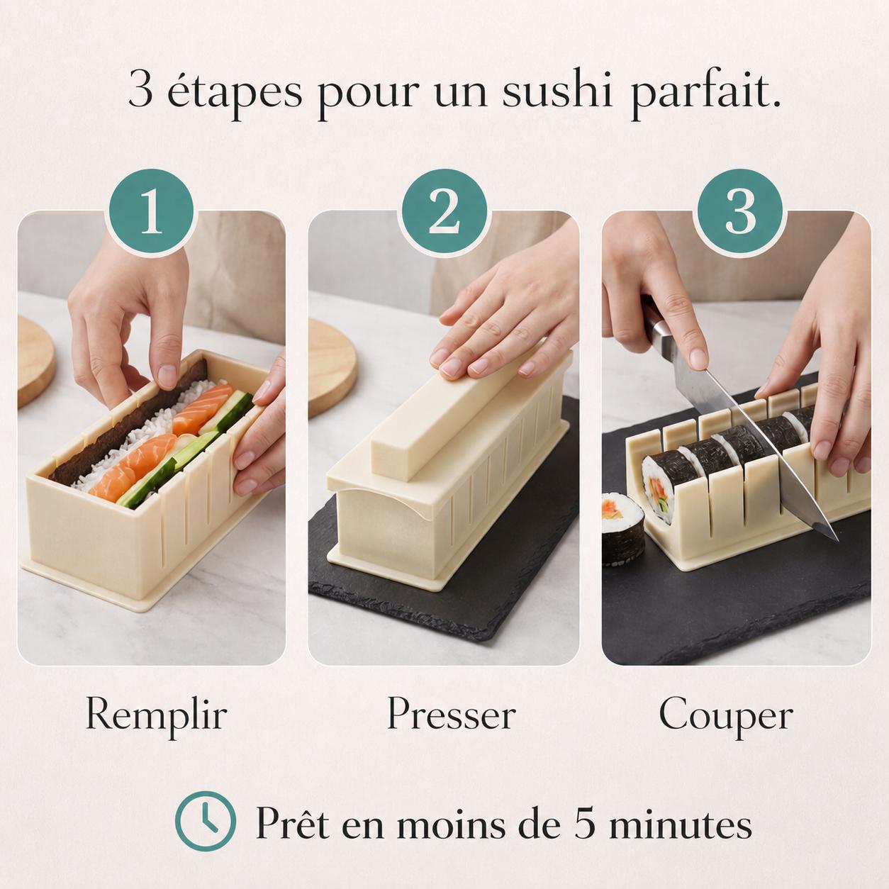 Set de fabrication de sushi maison