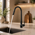 Robinet de cuisine extensible en laiton antique