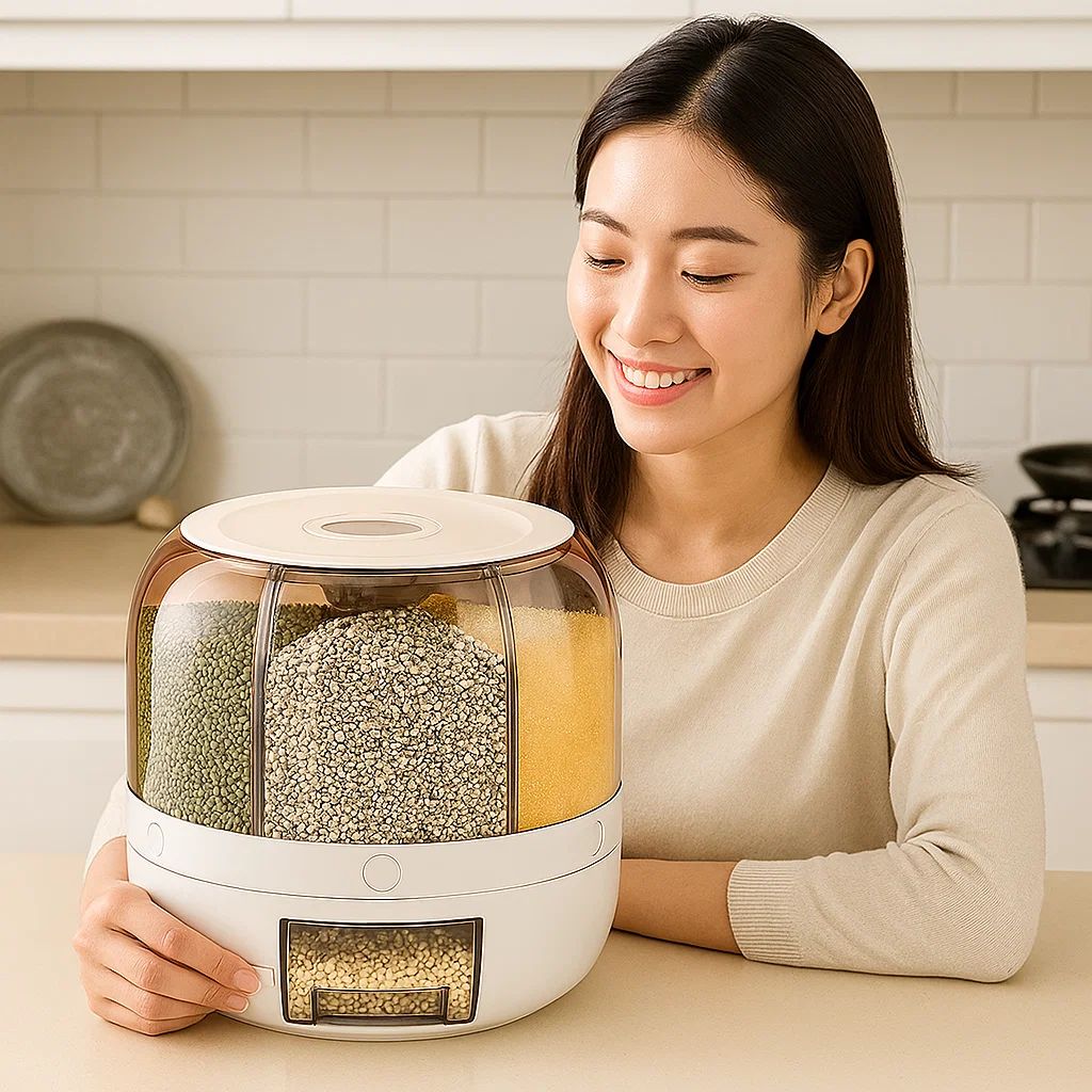 Distributeur de muesli avec couvercle