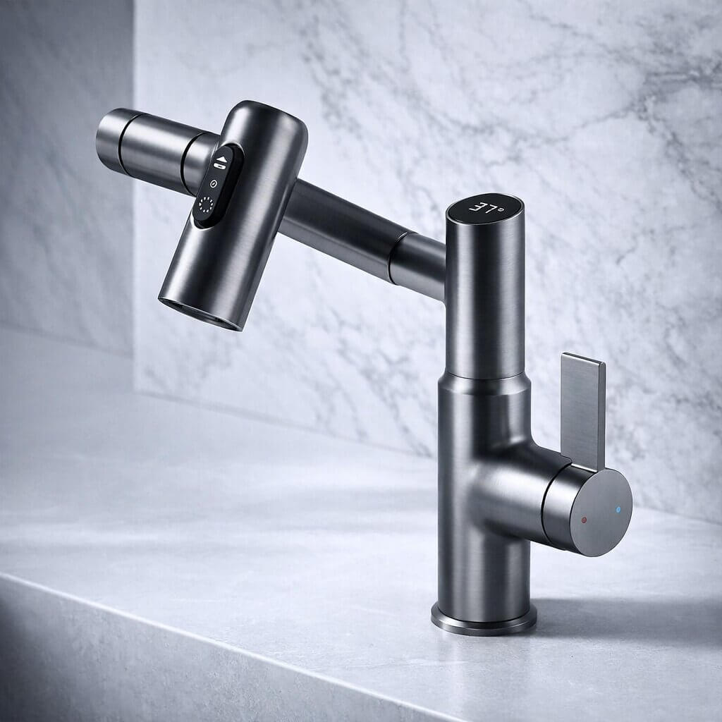 Robinet extensible pour cuisine et salle de bain