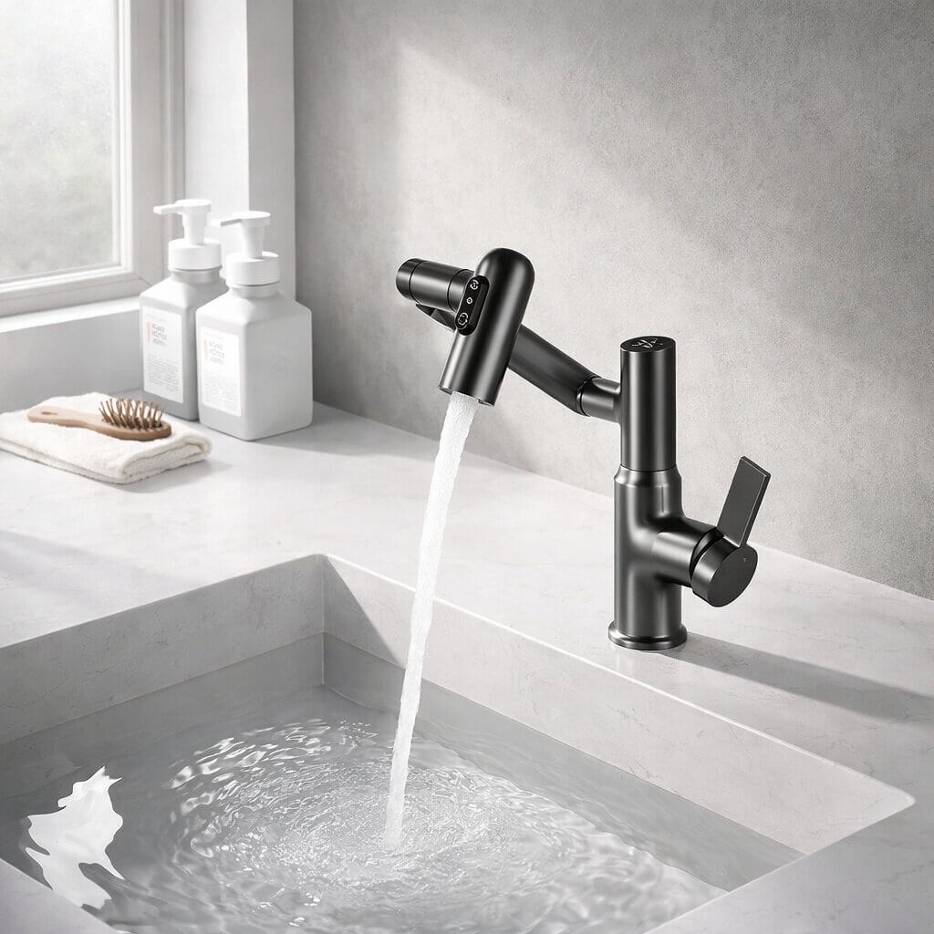 Robinet extensible pour cuisine et salle de bain