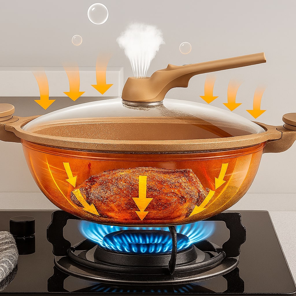 Wok pour induction antiadhésif