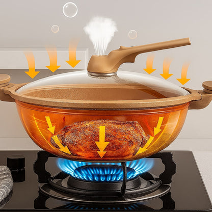 Wok pour induction antiadhésif