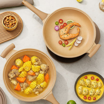 Wok pour induction antiadhésif