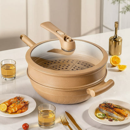 Wok pour induction antiadhésif