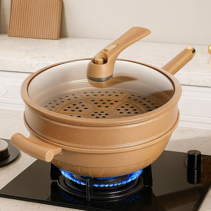 Wok pour induction antiadhésif